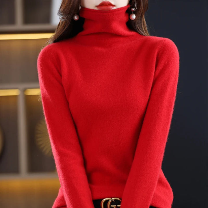 Evelyne London | Cashmere Roll Neck Sweater