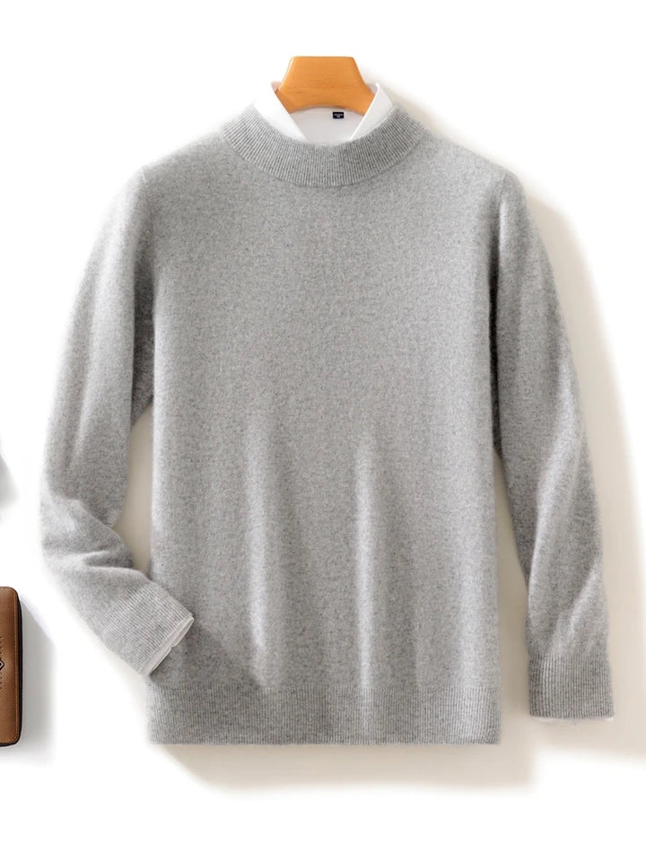 Ashbourne™ | Luxe Merino Mock Neck Jumper for Men