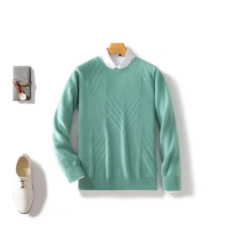 Bramwell Pure Merino Wool Patterned Sweater