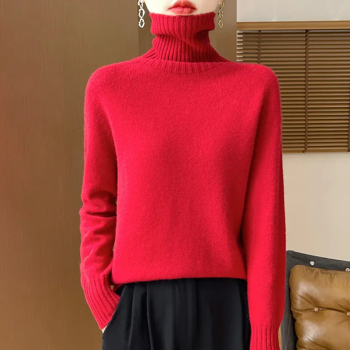 Roselyn London | Cashmere Ribbed Turtleneck