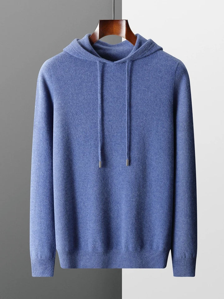 Kensington Row™ | Pure Cashmere Knit Hoodie for Men