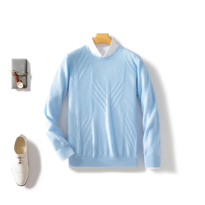 Bramwell Pure Merino Wool Patterned Sweater