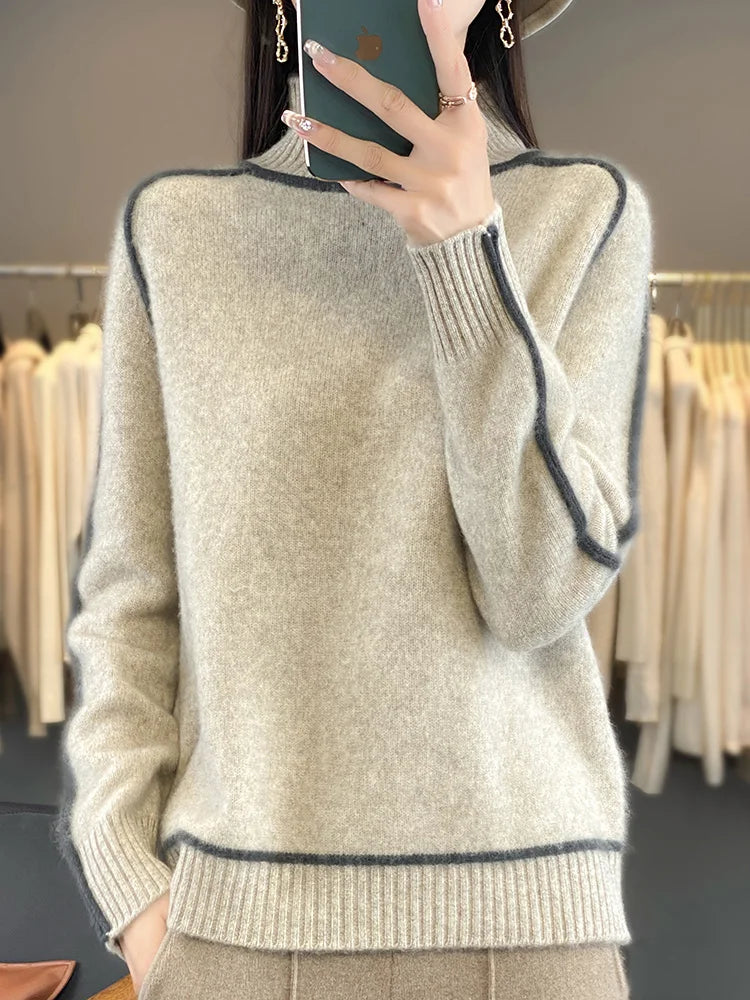 Florence | Luxury Merino High Neck Knit