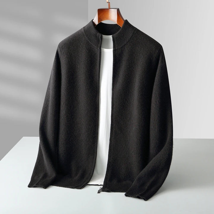 Eastbourne™ | Luxe Merino Zip Cardigan for Men
