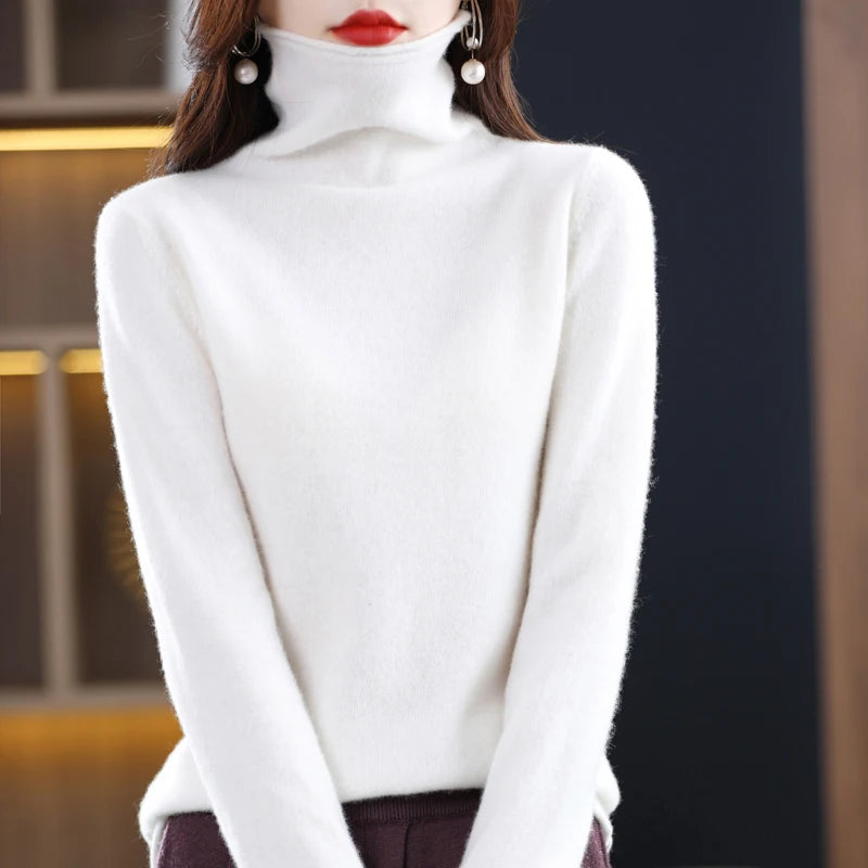 Evelyne London | Cashmere Roll Neck Sweater