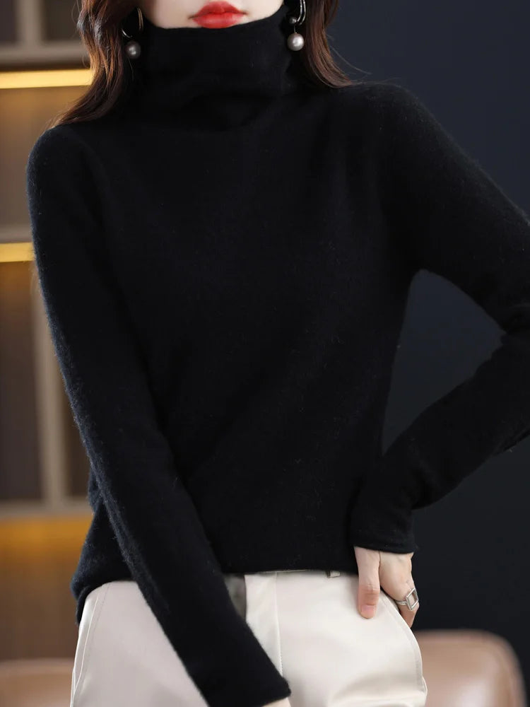 Evelyne London | Cashmere Roll Neck Sweater