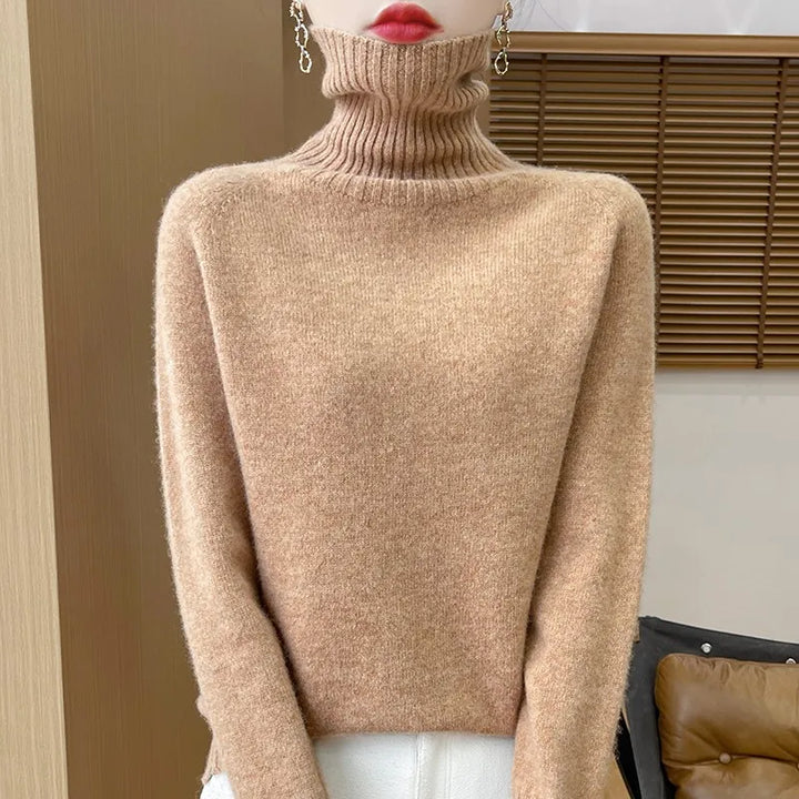 Roselyn London | Cashmere Ribbed Turtleneck