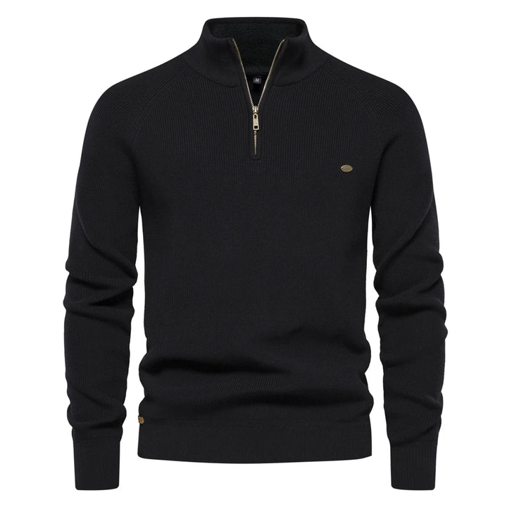 Harrington & Co.™ | Luxe Wool Half-Zip Jumper for Men