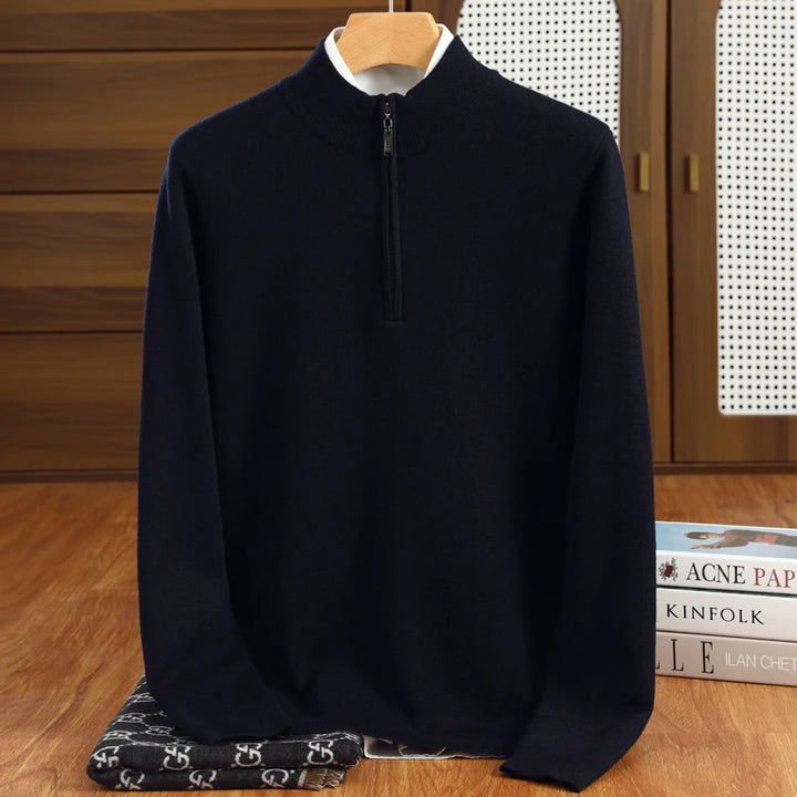 Hughes Half-Zip Merino Merino Wool Sweater