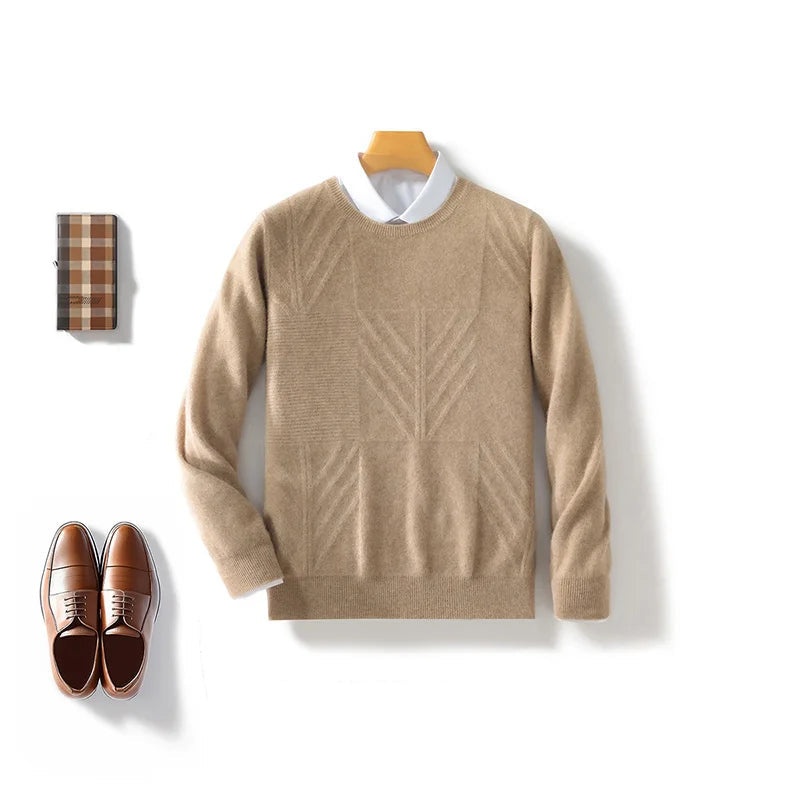 Bramwell Pure Merino Wool Patterned Sweater