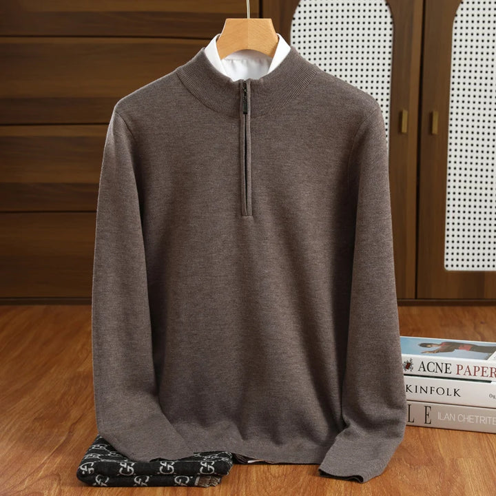 Hughes Half-Zip Merino Merino Wool Sweater