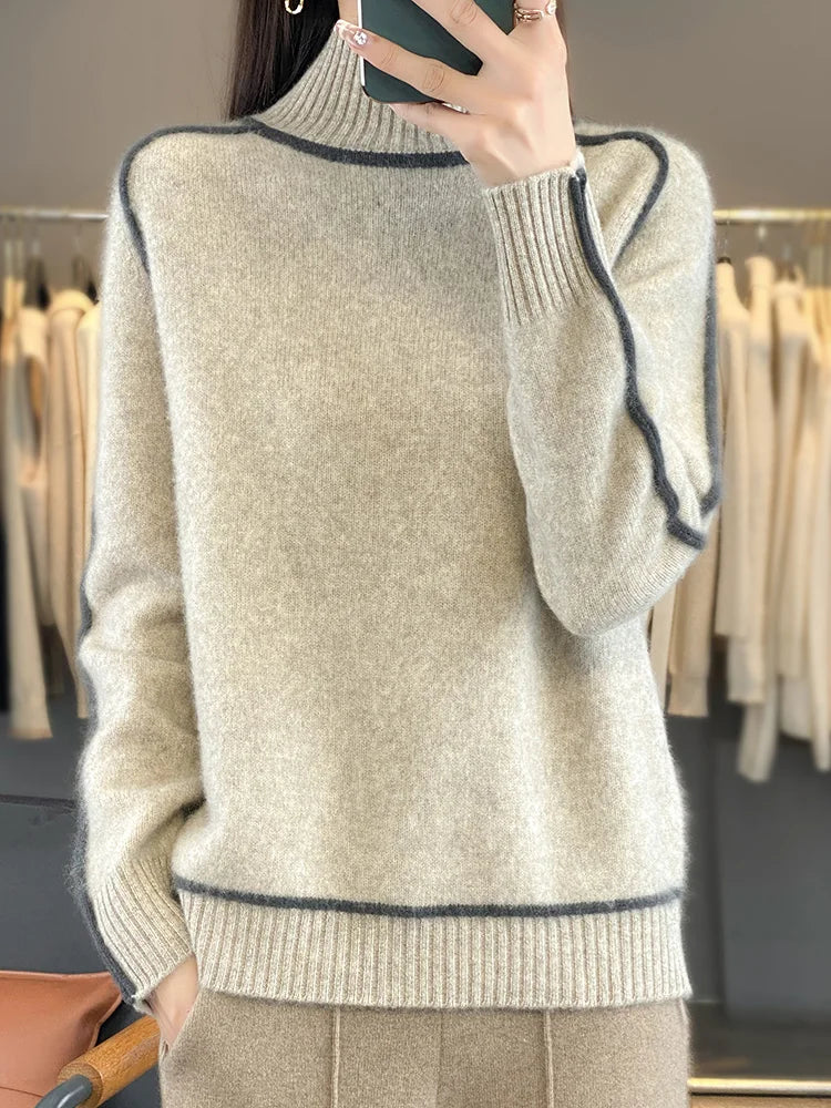 Florence | Luxury Merino High Neck Knit
