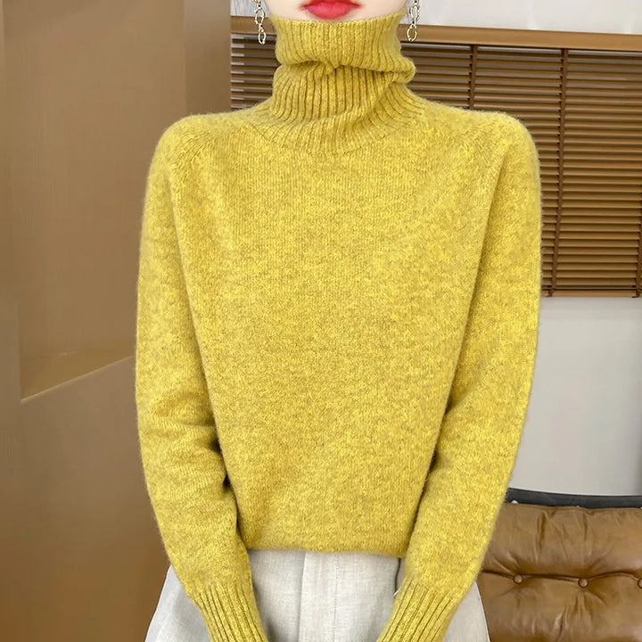 Roselyn London | Cashmere Ribbed Turtleneck