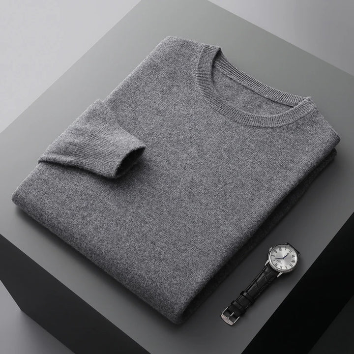 Kensley London™ | Luxe Merino Crew Neck Jumper for Men