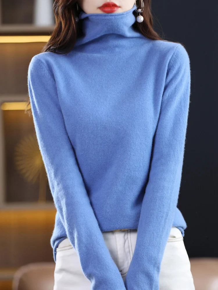 Evelyne London | Cashmere Roll Neck Sweater
