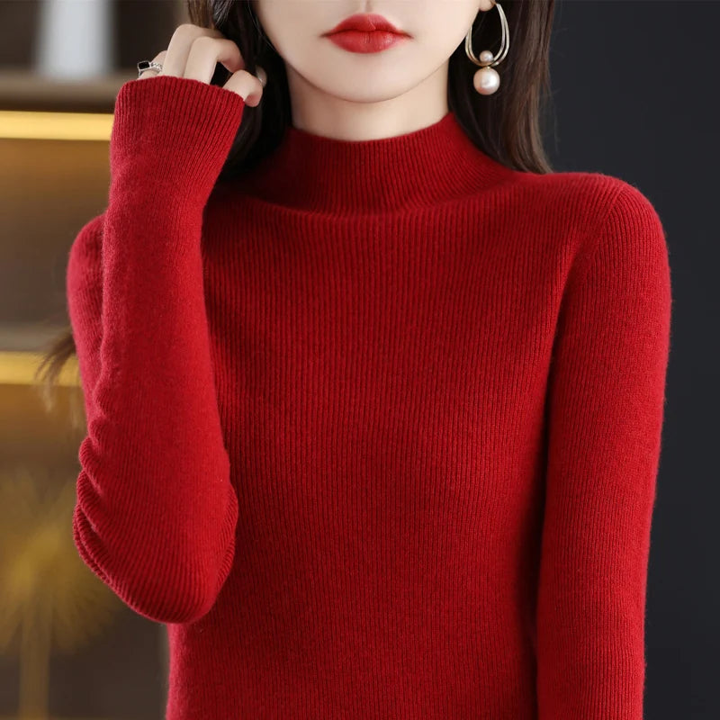 Amelie London | Classic Cashmere Rib Knit Jumper