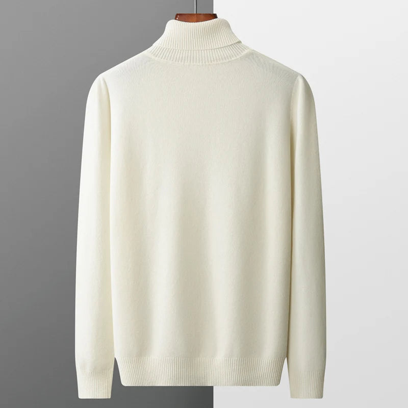 Halston & Hunt™ | Luxe Merino Turtleneck Jumper for Men