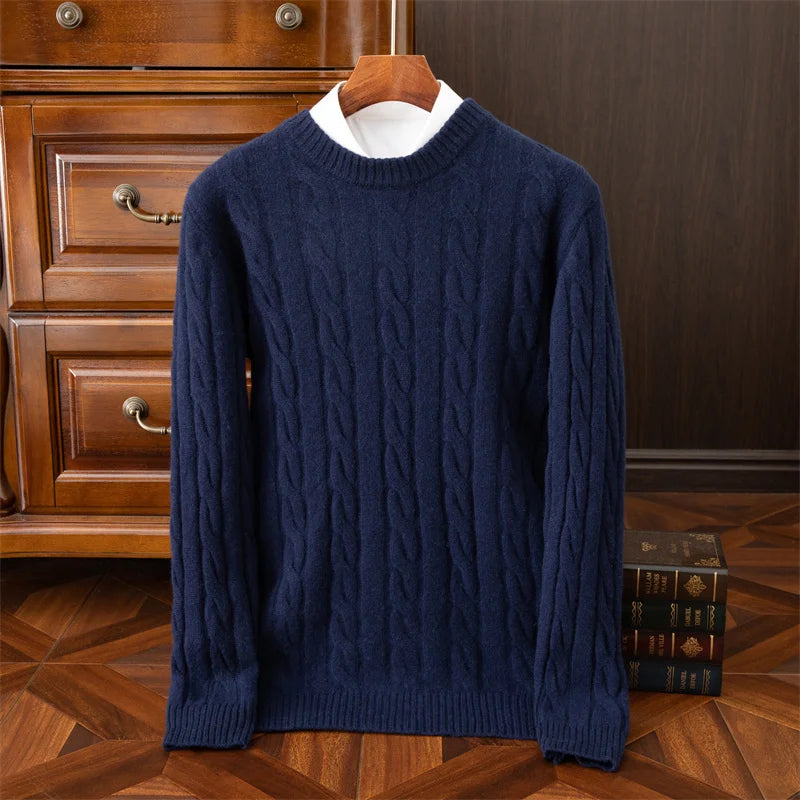 Belford Cable-Knit Merino Wool Sweater