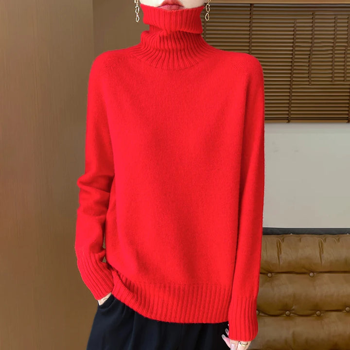 Roselyn London | Cashmere Ribbed Turtleneck