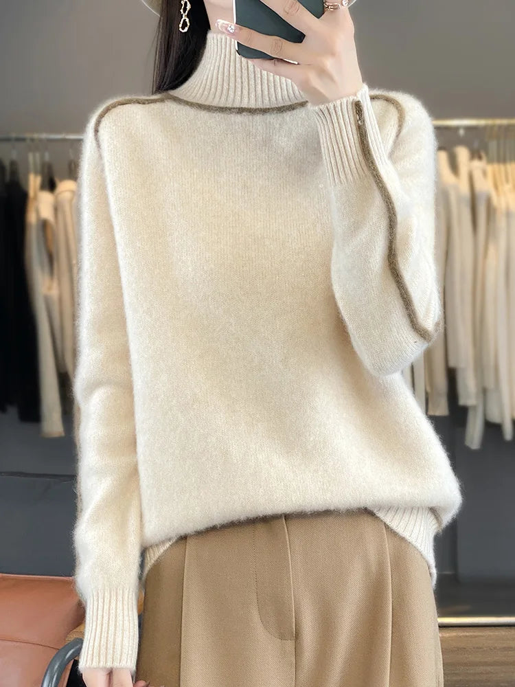 Florence | Luxury Merino High Neck Knit