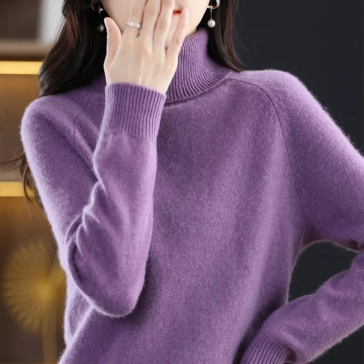 Isla London | Elegant Cashmere Turtleneck Pullover