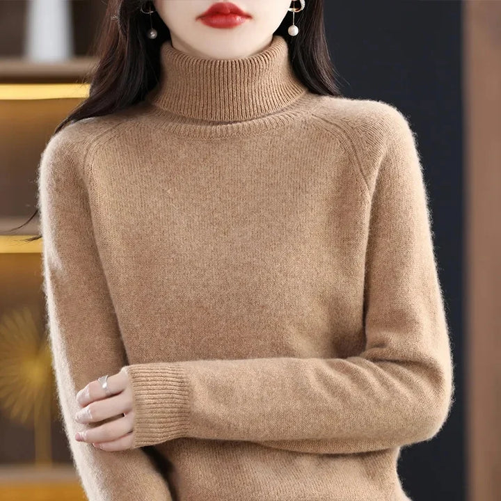 Isla London | Elegant Cashmere Turtleneck Pullover