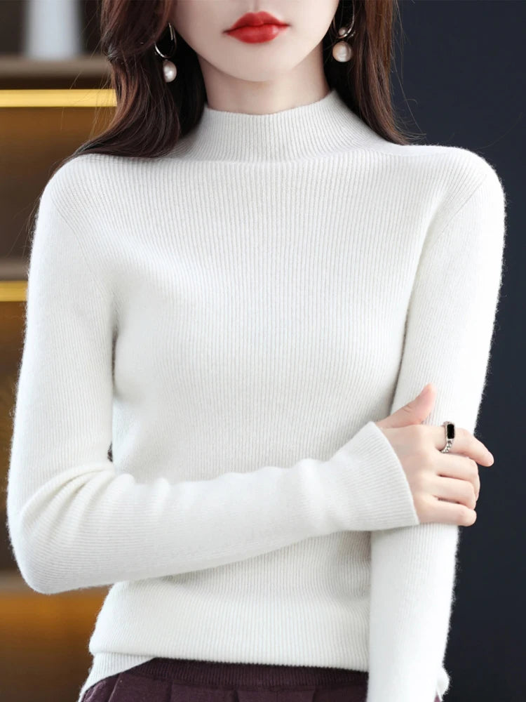 Amelie London | Classic Cashmere Rib Knit Jumper