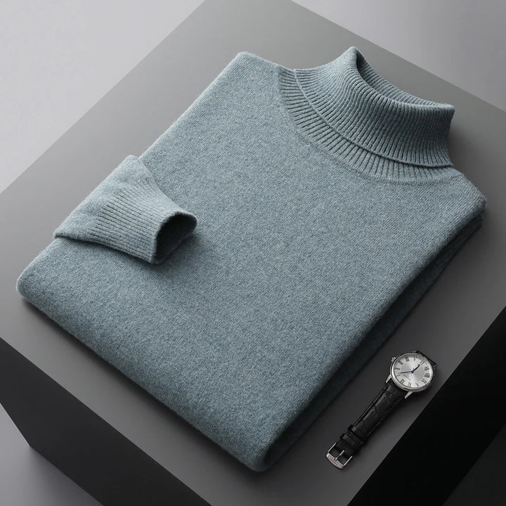 Halston & Hunt™ | Luxe Merino Turtleneck Jumper for Men