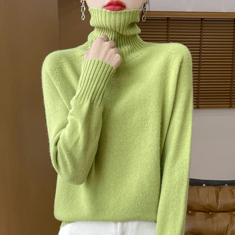 Roselyn London | Cashmere Ribbed Turtleneck