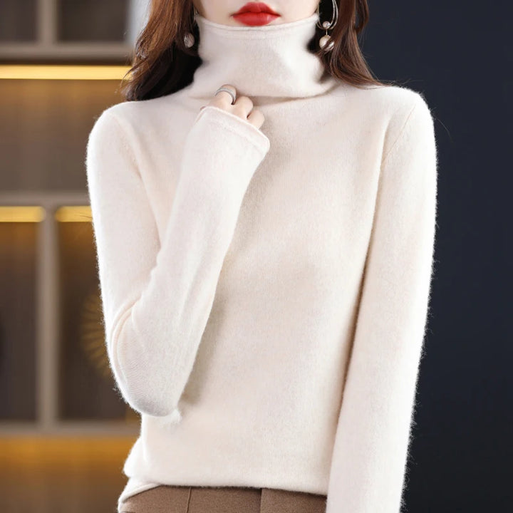 Evelyne London | Cashmere Roll Neck Sweater