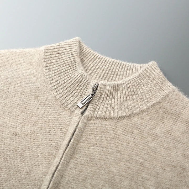 Eastbourne™ | Luxe Merino Zip Cardigan for Men