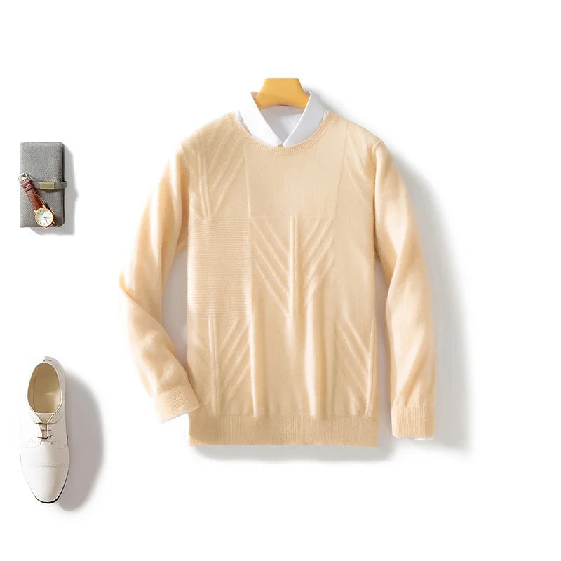 Bramwell Pure Merino Wool Patterned Sweater