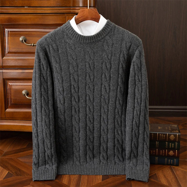 Belford Cable-Knit Merino Wool Sweater