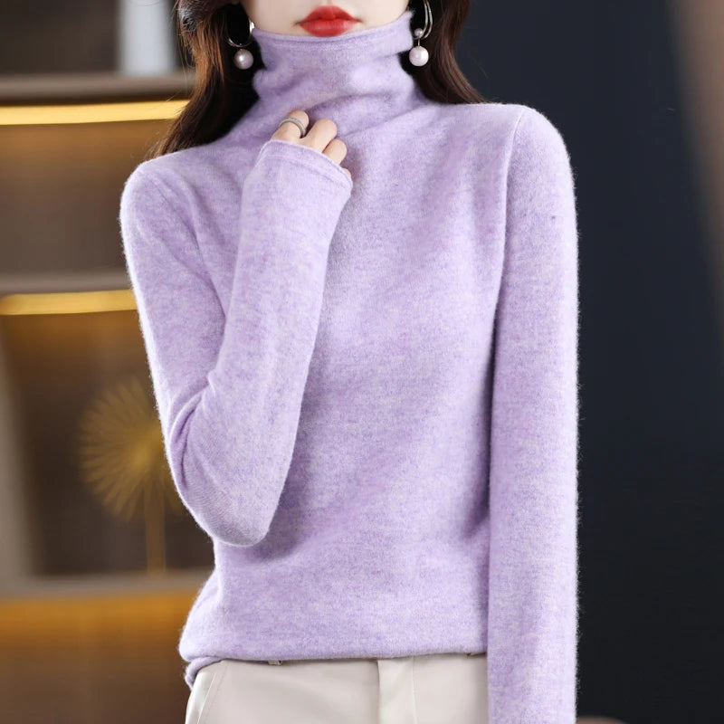 Evelyne London | Cashmere Roll Neck Sweater