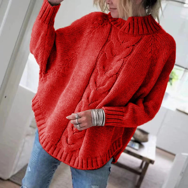 Annora London | Cashmere Cable Knit Poncho Sweater