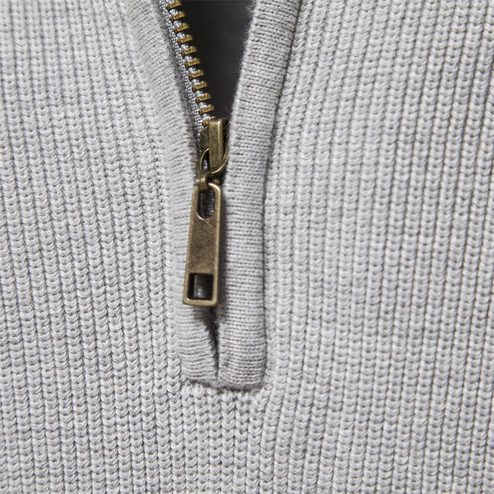 Harrington & Co.™ | Luxe Wool Half-Zip Jumper for Men