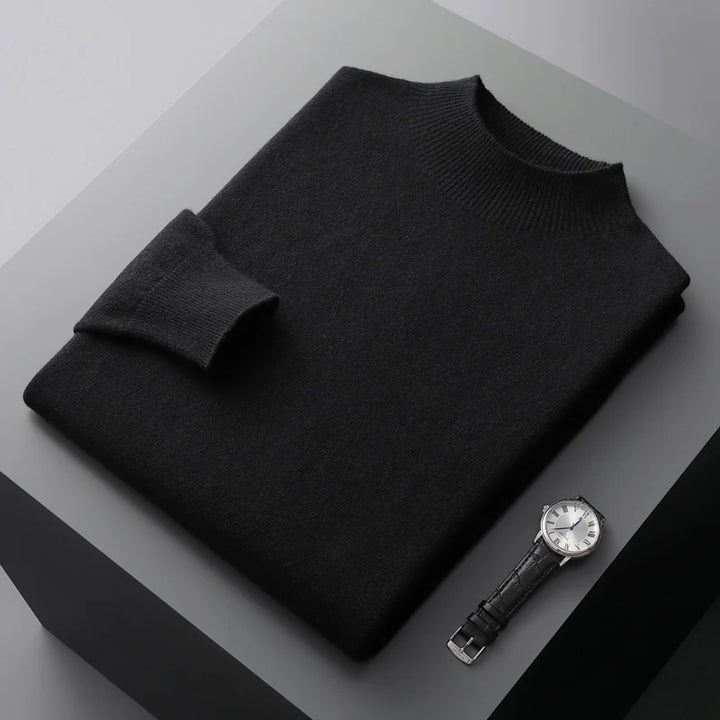 Rowallan™ | Pure Cashmere Mock Neck Jumper for Men