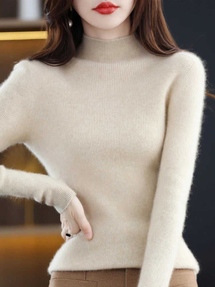 Amelie London | Classic Cashmere Rib Knit Jumper