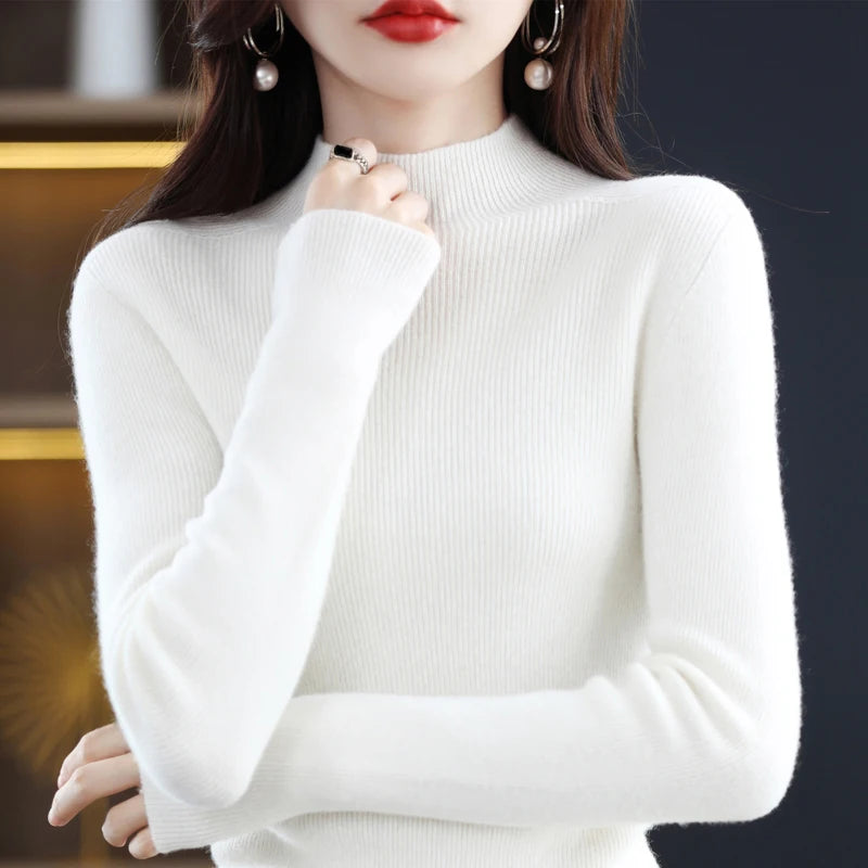 Amelie London | Classic Cashmere Rib Knit Jumper