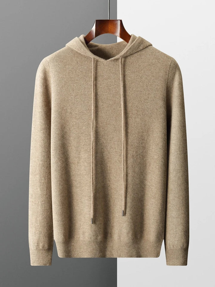 Kensington Row™ | Pure Cashmere Knit Hoodie for Men