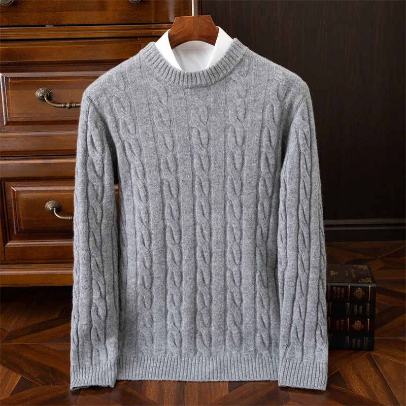 Belford Cable-Knit Merino Wool Sweater