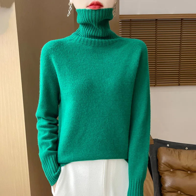 Roselyn London | Cashmere Ribbed Turtleneck