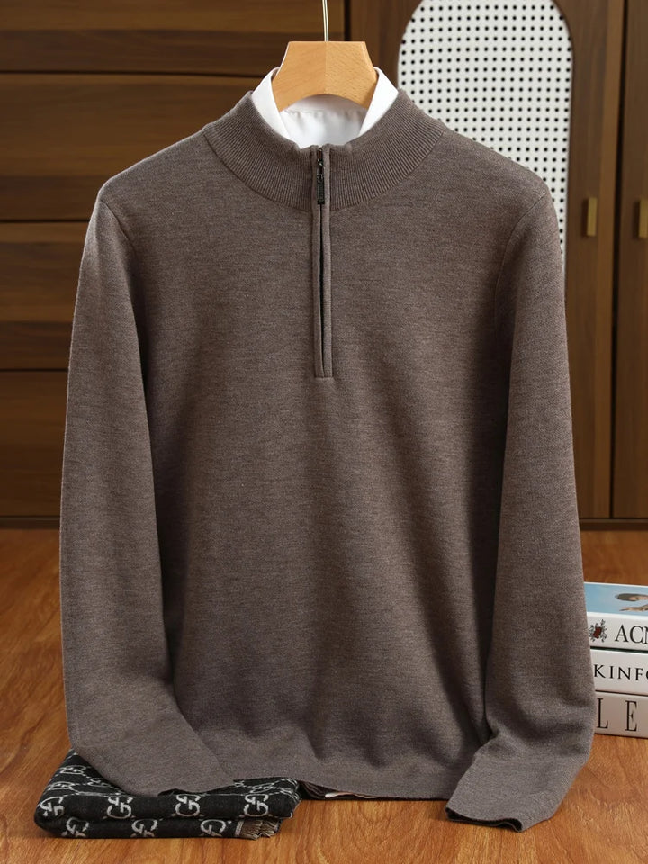 Hughes Half-Zip Merino Merino Wool Sweater