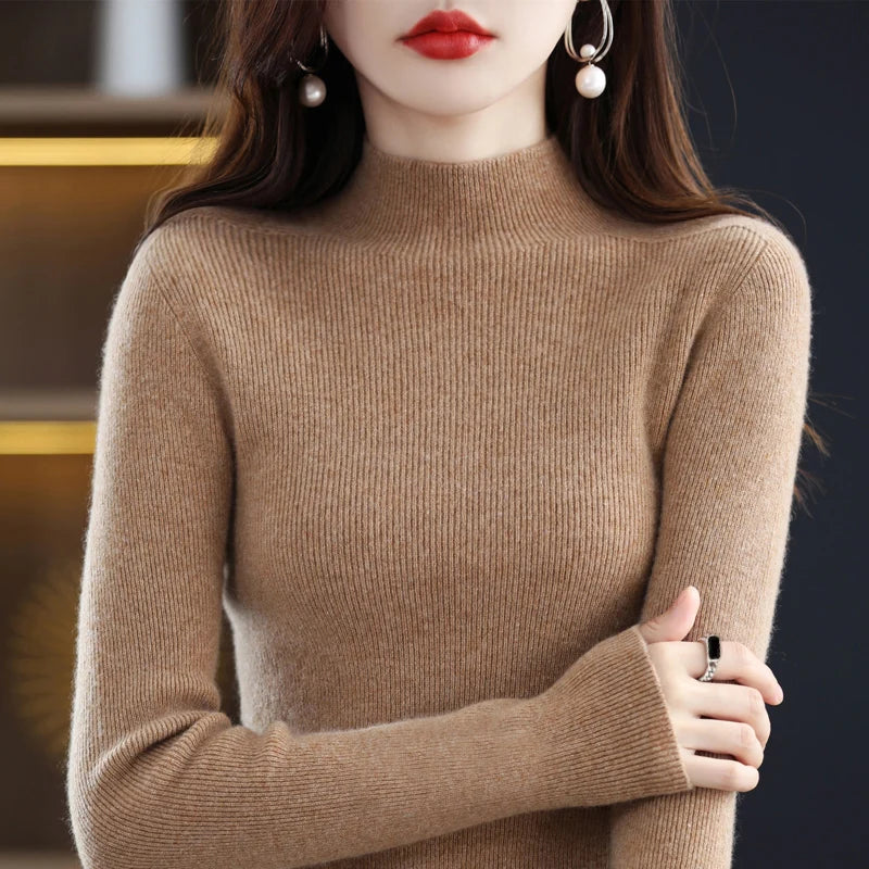 Amelie London | Classic Cashmere Rib Knit Jumper
