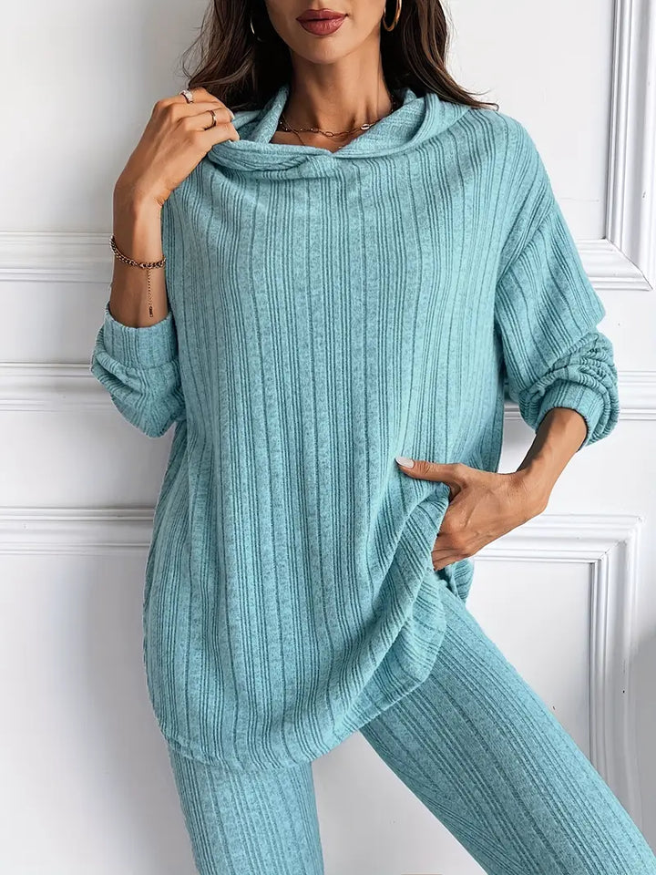 Halena - Ribbed Knit Lounge Set