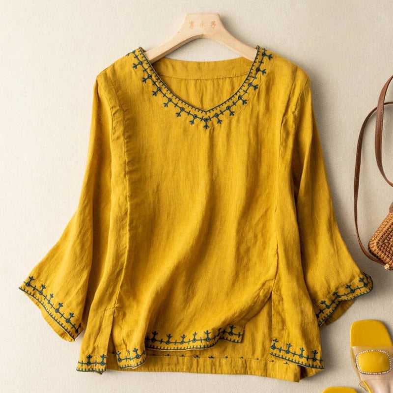 Marissa Linen Blouse