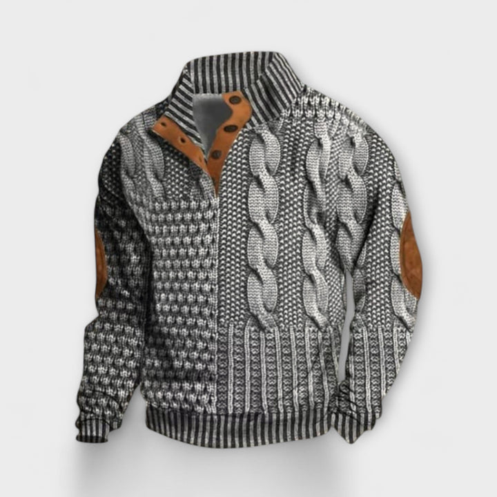Huxley – Retro Printed Jumper